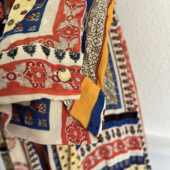 Zara Dress Women’s Size XS Patchwork Maxi Swiss Dot 70s-inspired Boho-chic - Picture 4 of 6